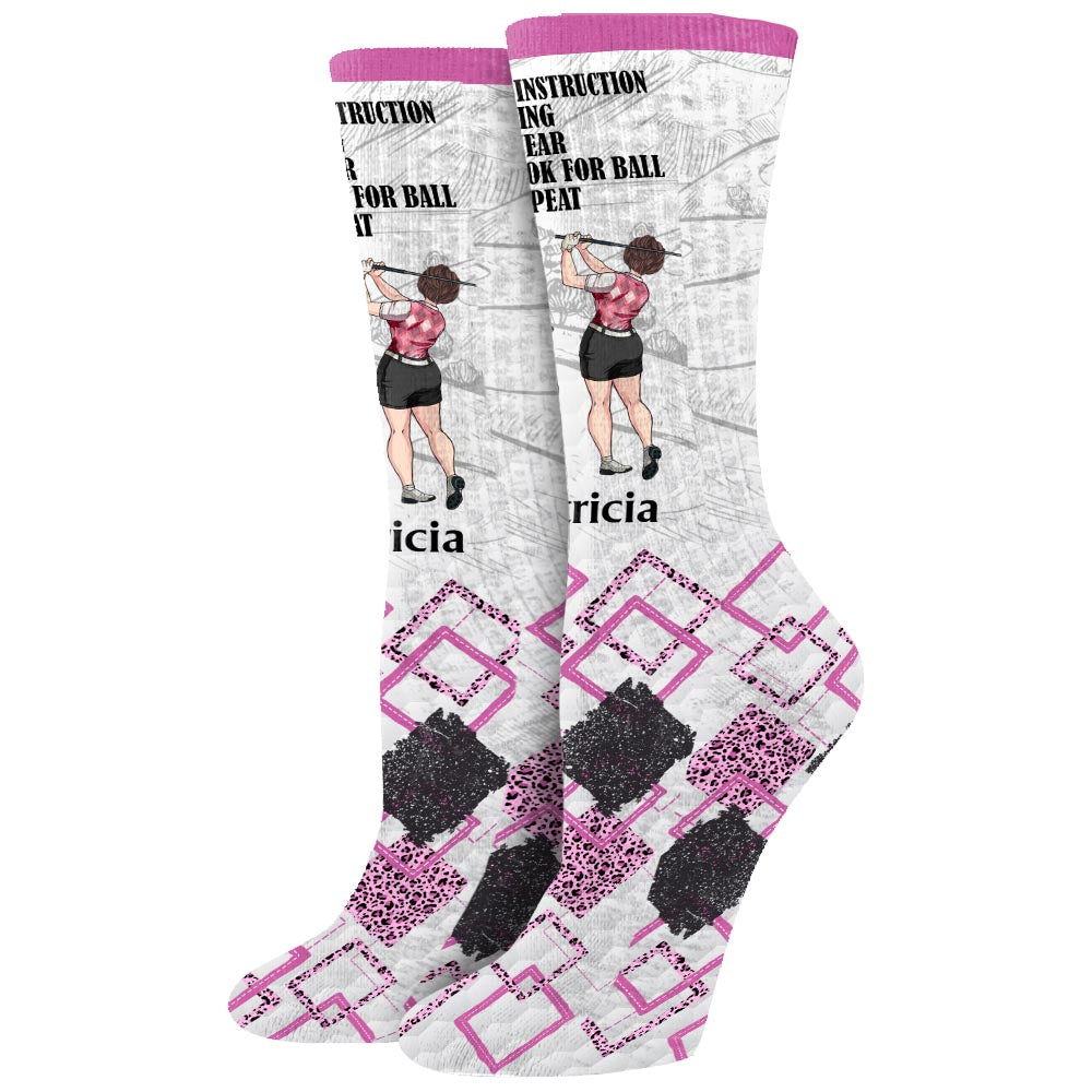 Golf Instruction - Personalized Golf Socks