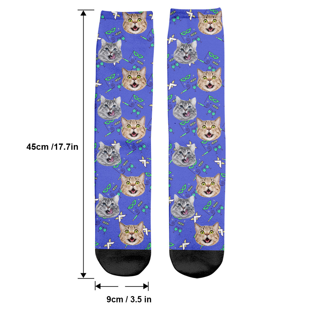 Individuelles Katzenmotiv - Personalisierte Socken