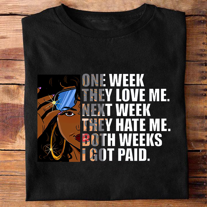 T-shirt et sweat à capuche afro-américain « Les deux semaines où j'ai été payé » 0224
