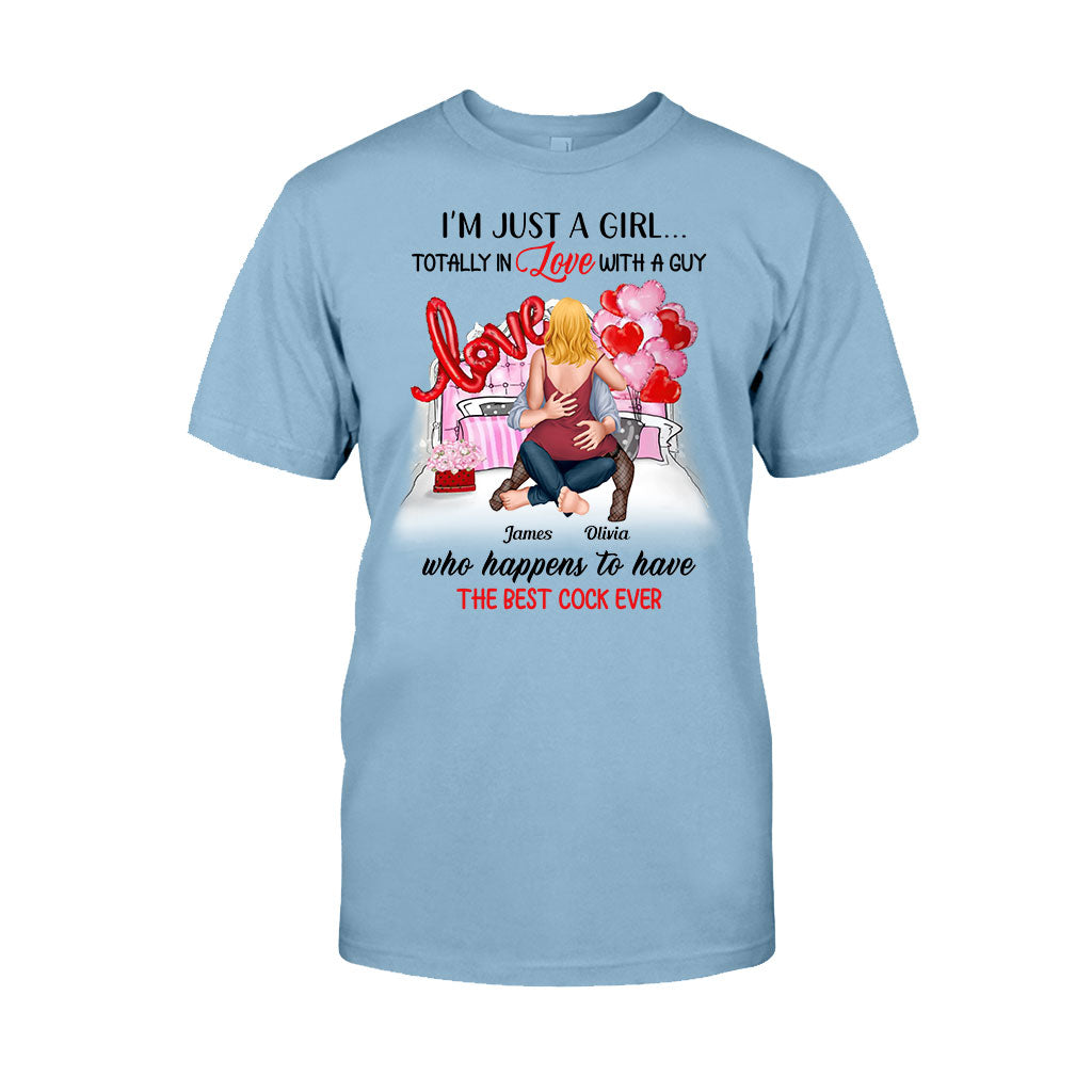 I'm Just A Girl In Love With A Guy - Personalized Couple T-shirt And Hoodie