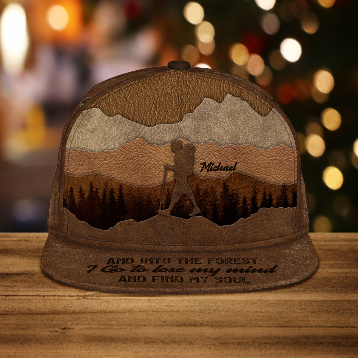 Et je m'enfonce dans la forêt - Casquette de randonnée personnalisée