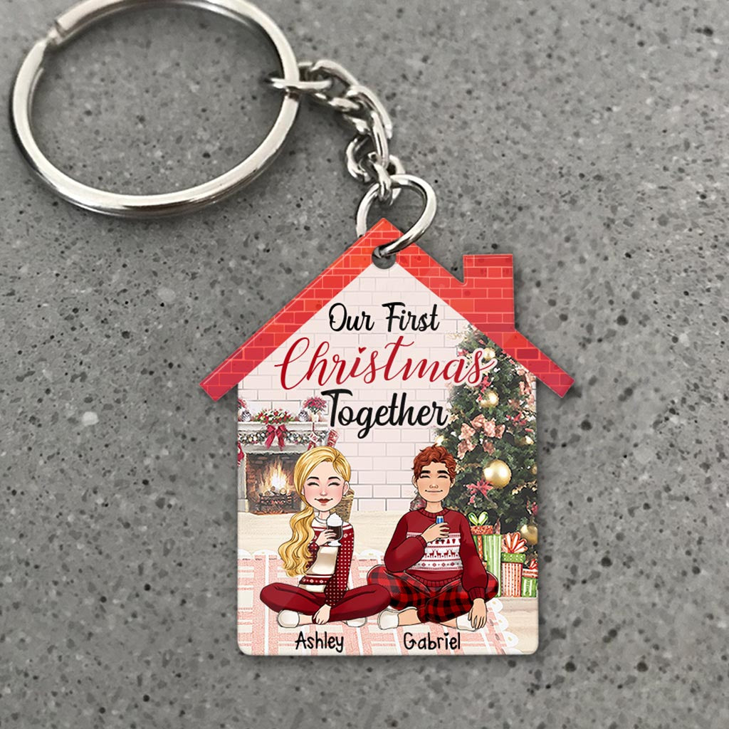 Together Forever - Personalized Couple Keychain