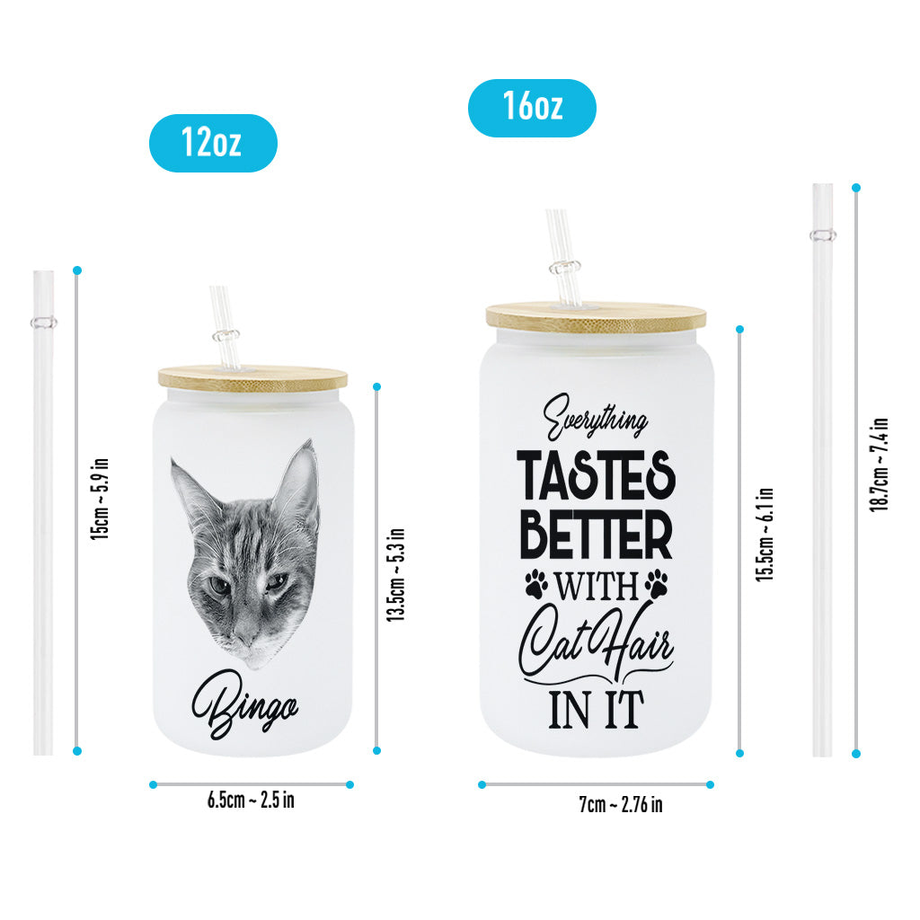 Tout a meilleur goût - Cadeau pour les amoureux des chats et des chiens - Verre à canette personnalisé