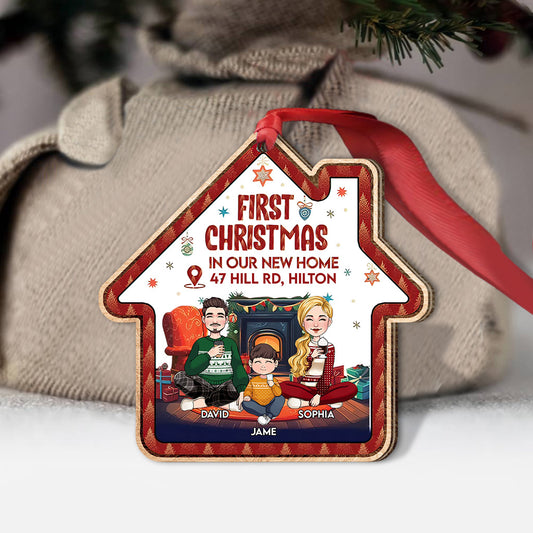 First Christmas In Our New Home - Personalized Housewarming Ornament