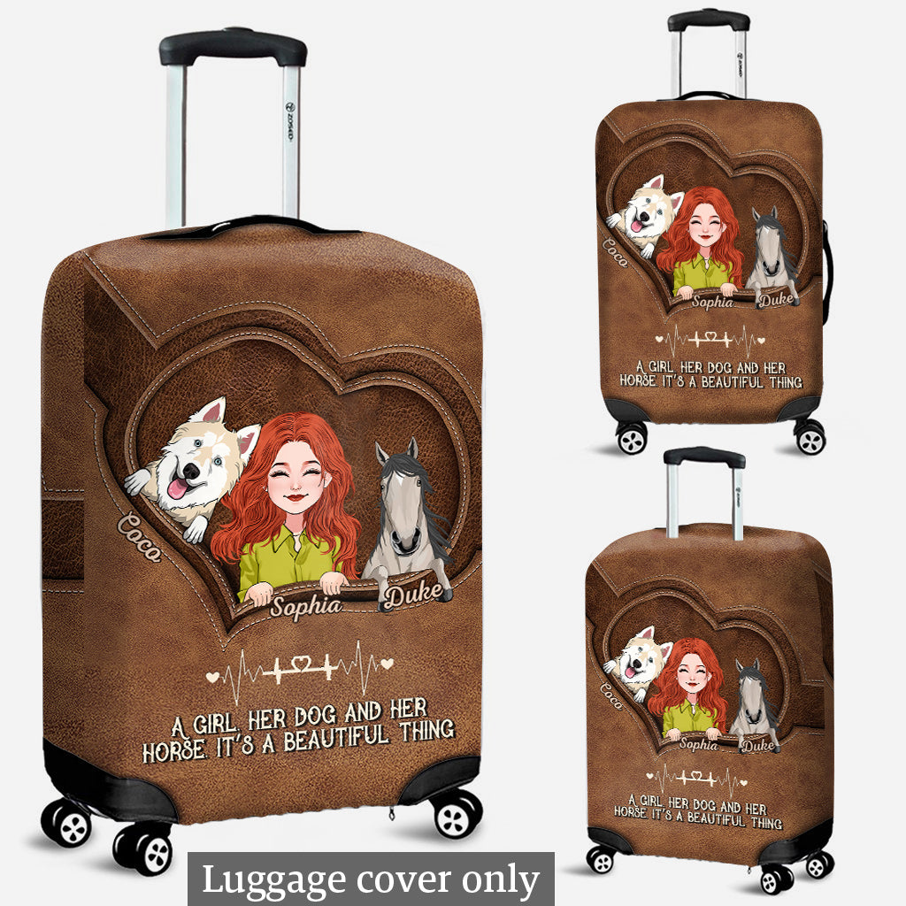 Housse de valise papillon personnalisée avec affirmations positives -