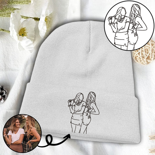 Bedruckte Mütze mit Foto – personalisiertes Design für die Enkelin