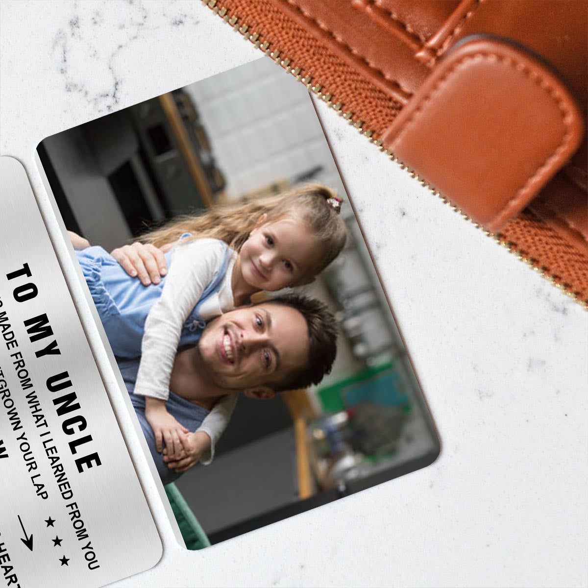 To My Dad - Gift for dad, grandma, grandpa, mom, uncle, aunt - Personalized Wallet Insert Card
