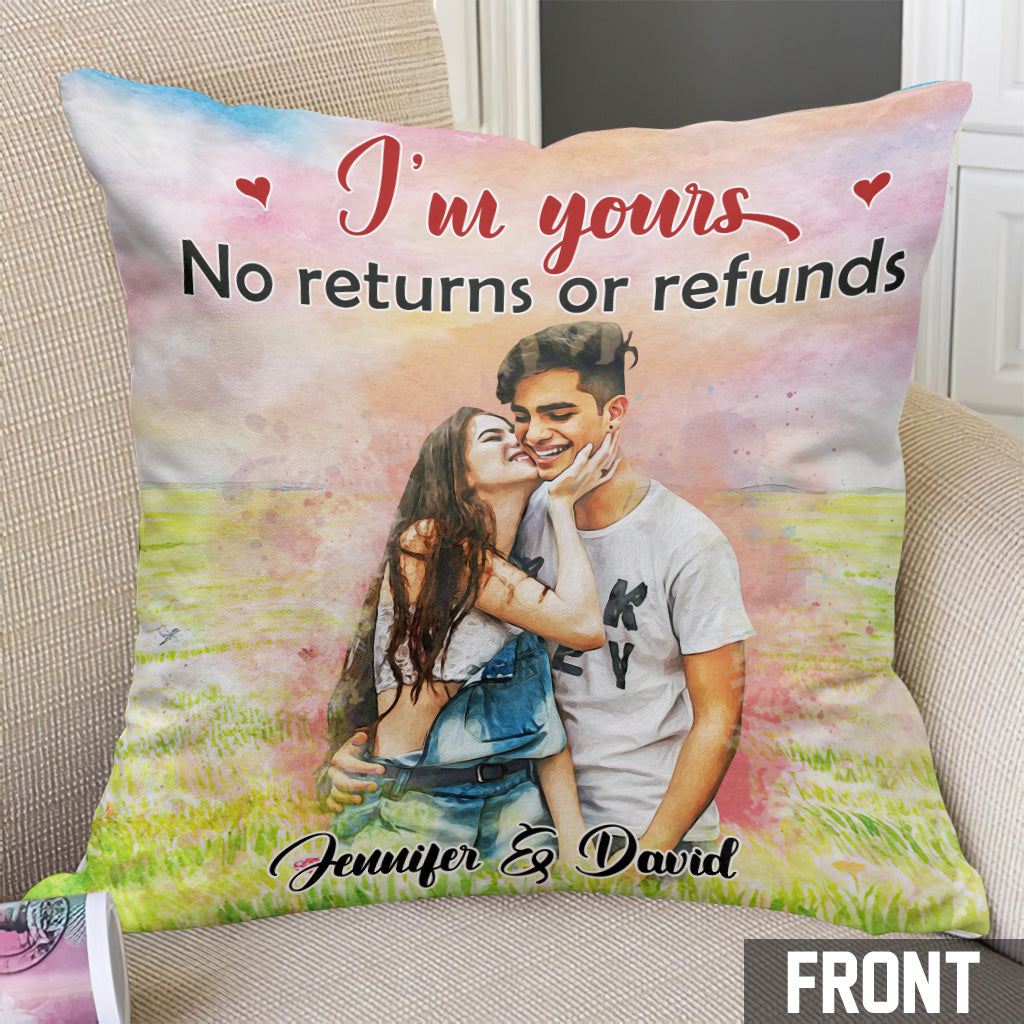 I'm Yours - Personalized Couple Throw Pillow