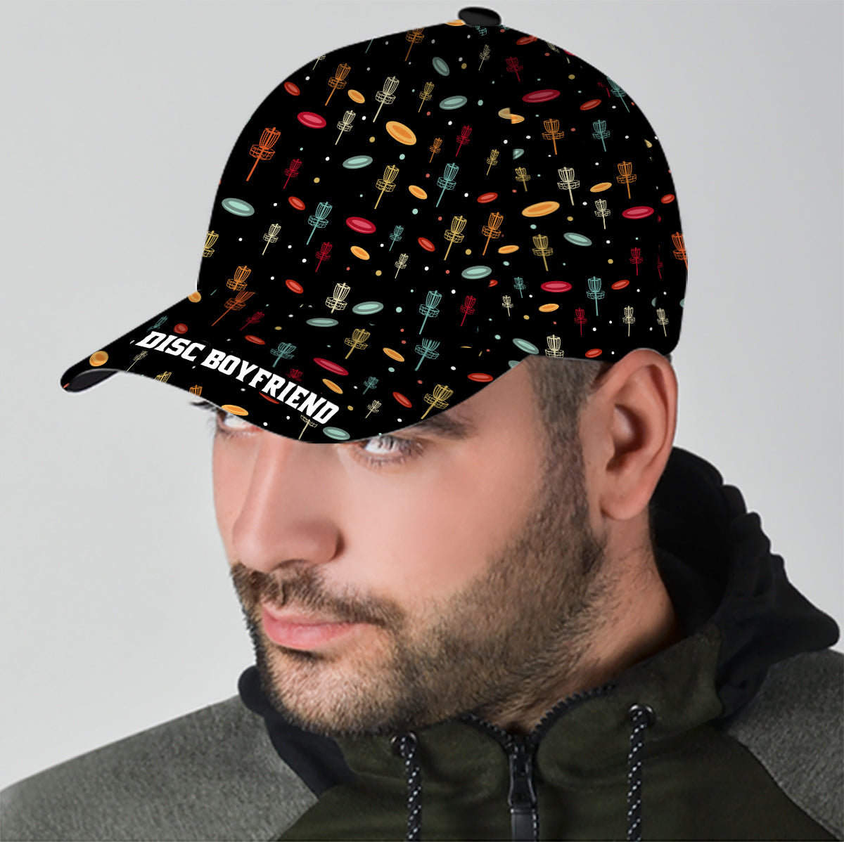 Disc Daddy – Disc-Golf-Geschenk für Papa, Opa, Mama, Oma – Personalisierte klassische Kappe