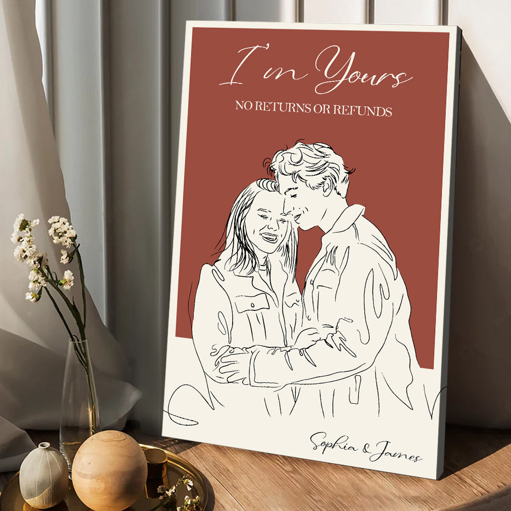 I'm Yours - Personalized Couple Canvas And Poster