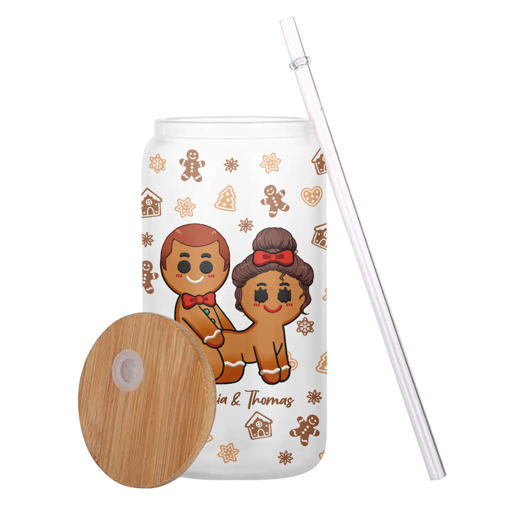 All I Need For Christmas - Personalized Couple Can Glass