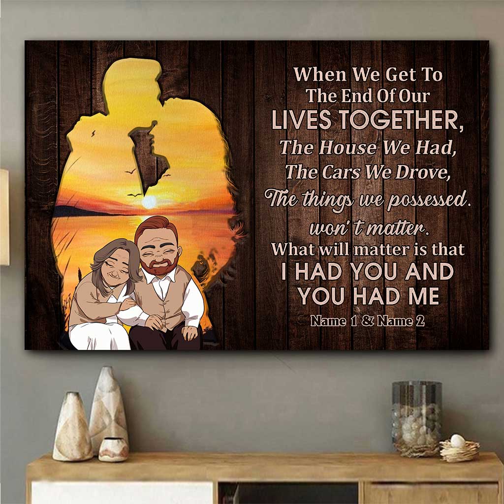 When We Get To The End - Personalized Couple Poster