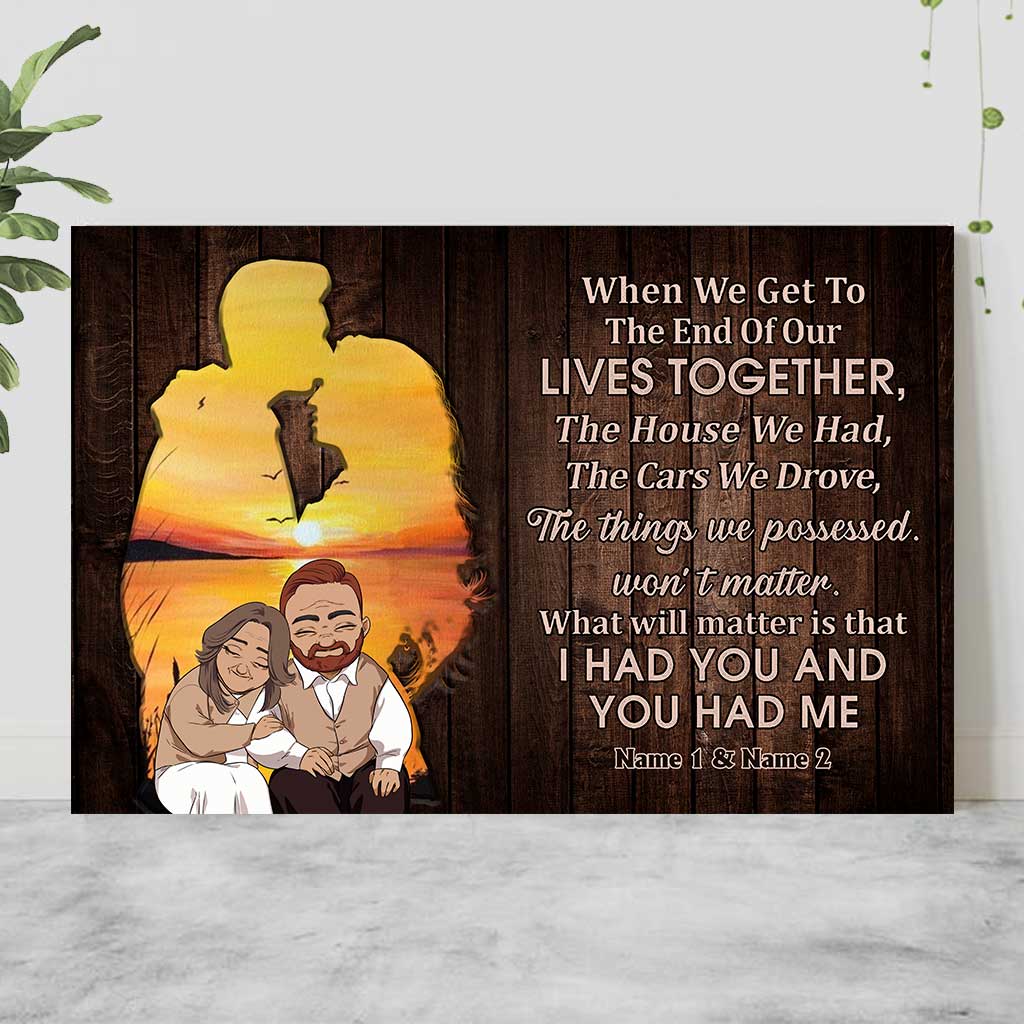 When We Get To The End - Personalized Couple Poster