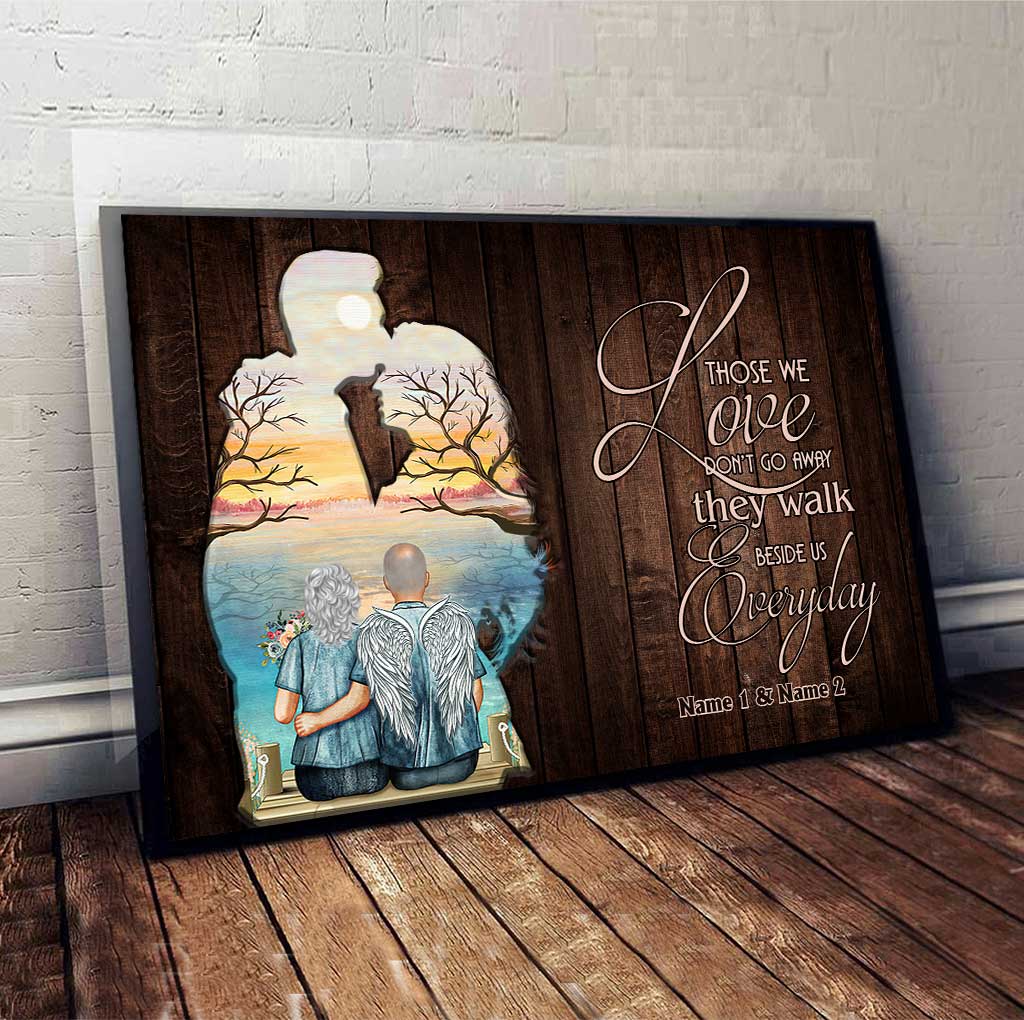 Those We Love Don't Go Away - Personalized Couple Poster