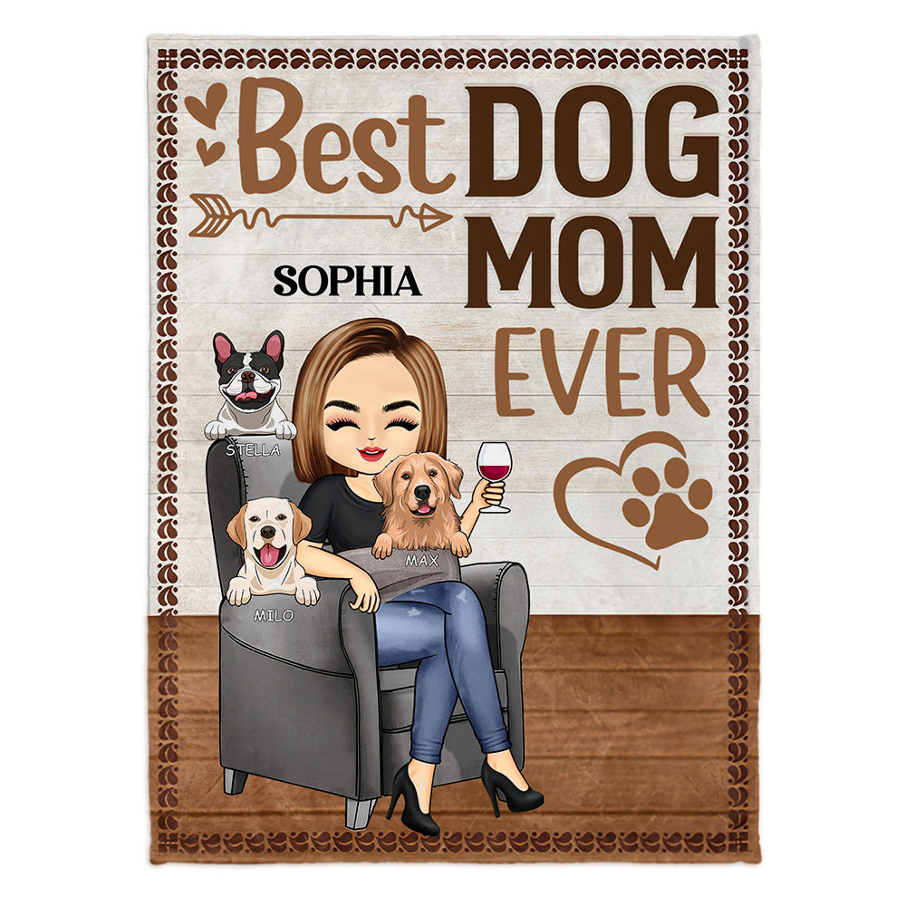 Meilleure maman de chien au monde - Couverture personnalisée