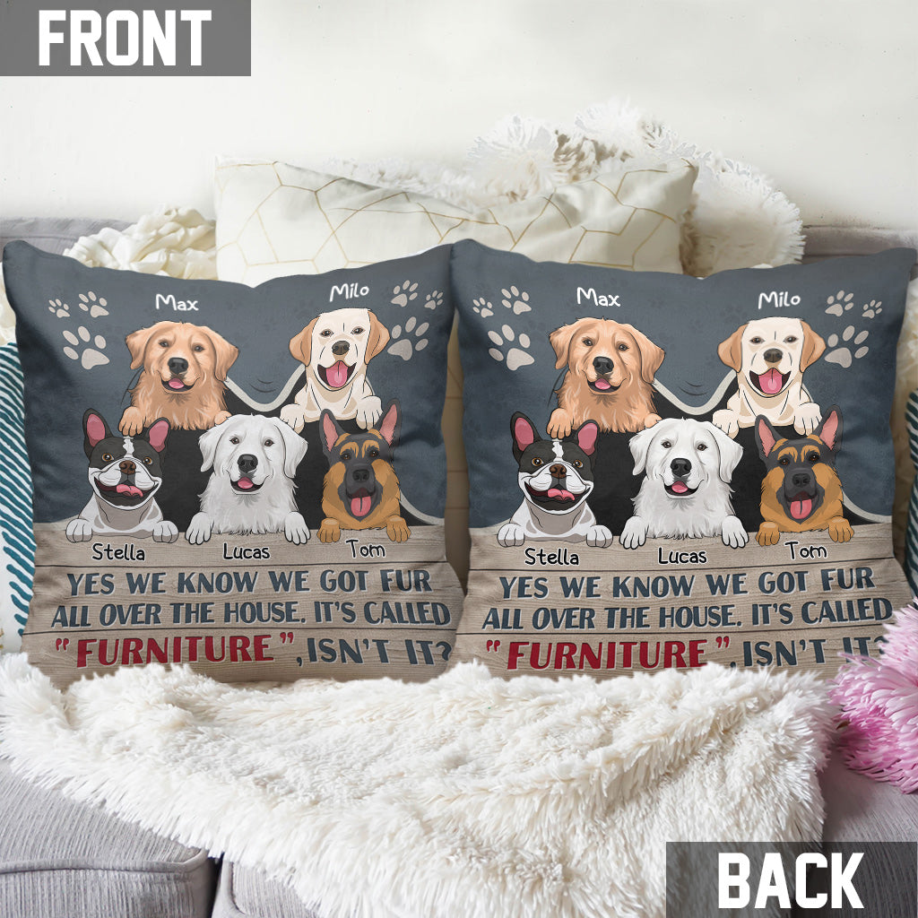 Oui, nous le savons - Coussin décoratif personnalisé pour chien