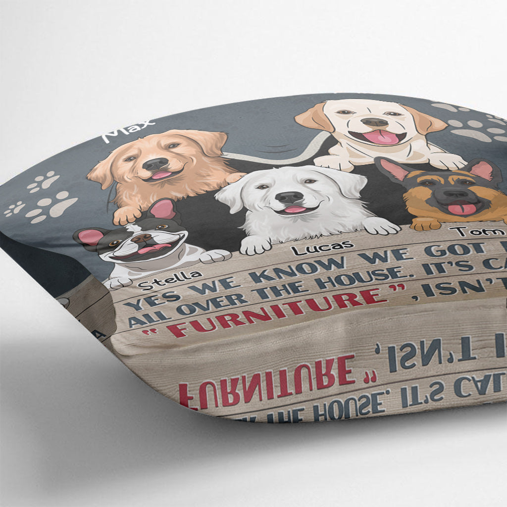 Oui, nous le savons - Coussin décoratif personnalisé pour chien
