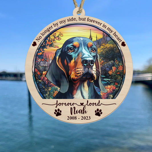 Bunter Hunde-Katzen-Sonnenfänger – personalisierter Hunde-Sonnenfänger