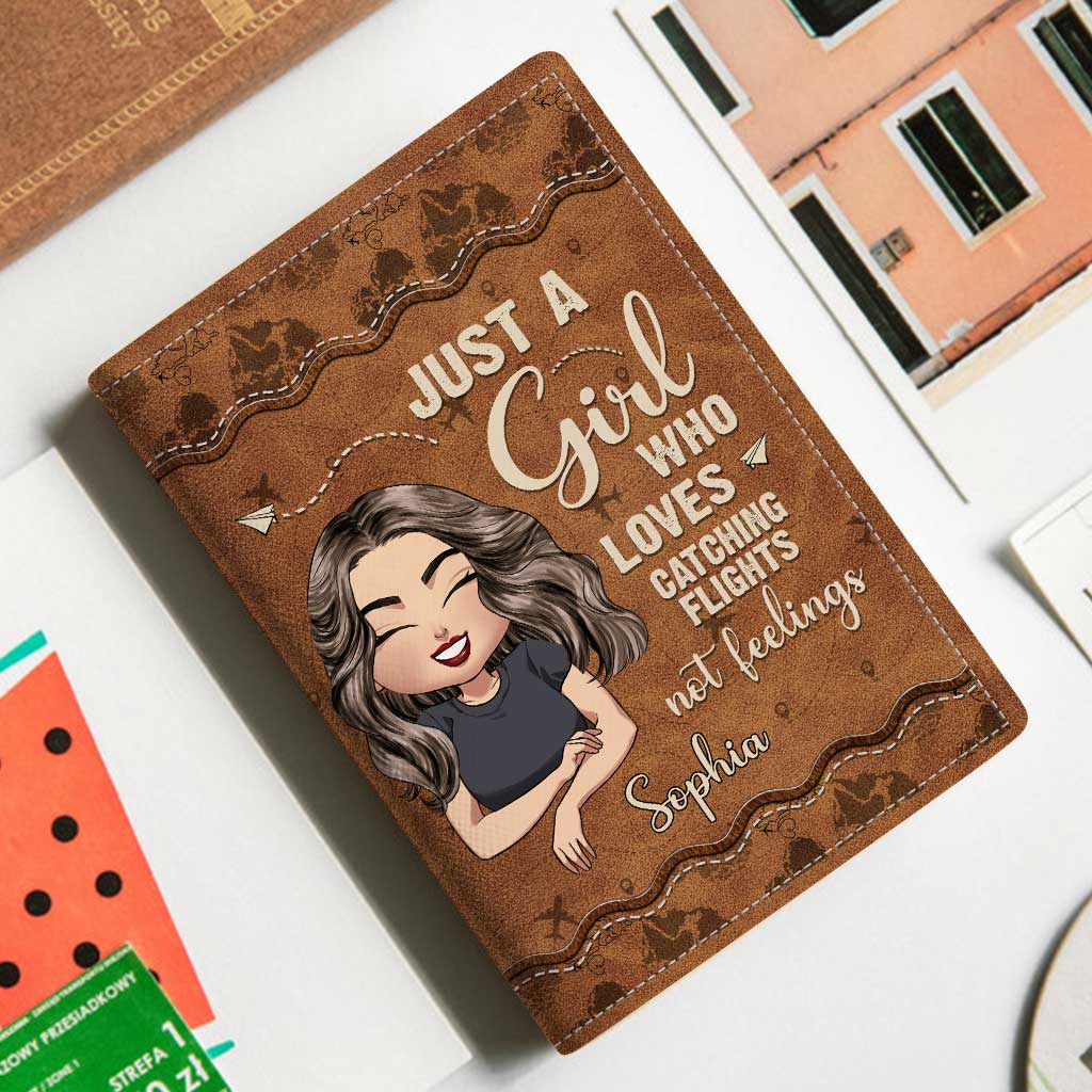 Just A Girl – Personalisierter Reisepasshalter