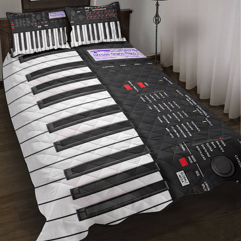 Ensemble de lit matelassé pour piano numérique