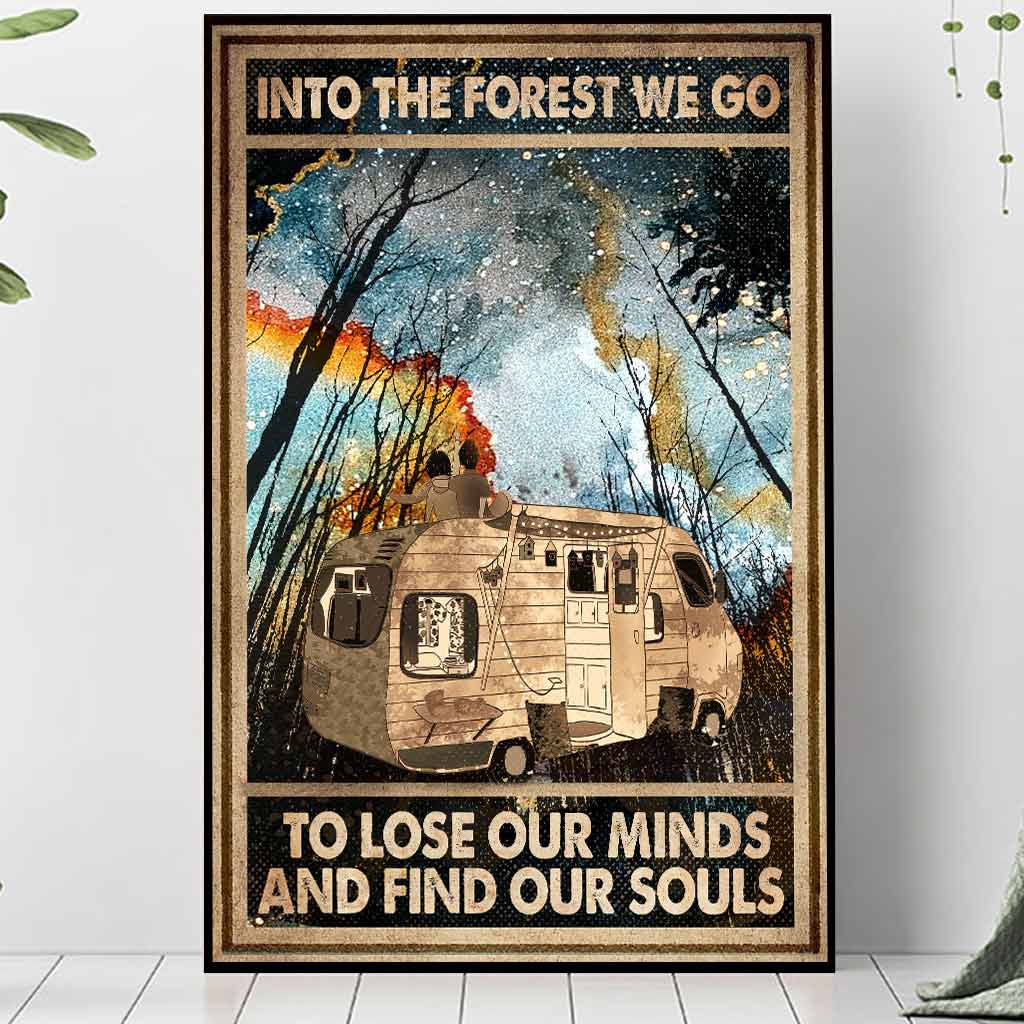 Into The Forest We Go - Camping Poster