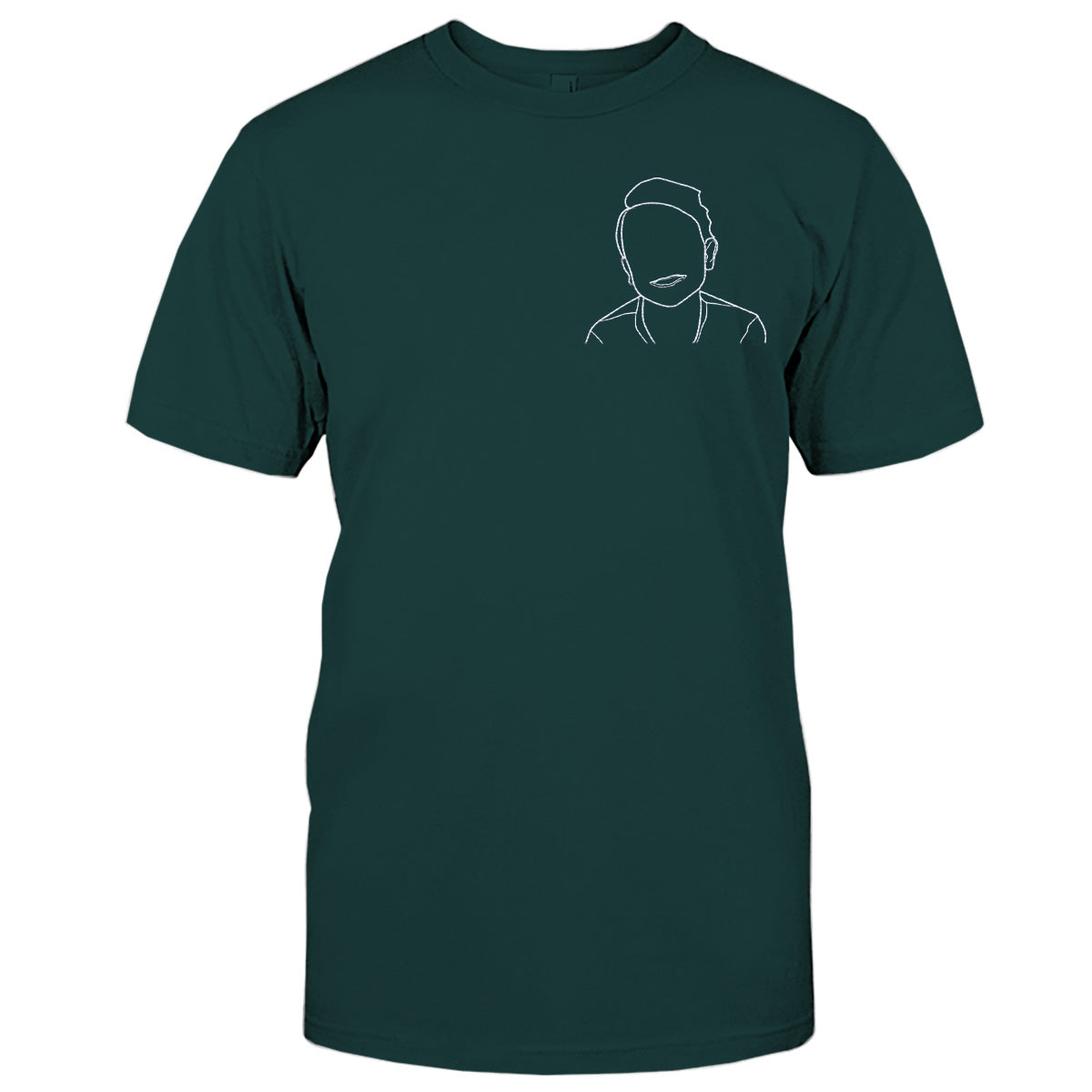 Custom Line Art - Personalized Kid Embroidered T-shirt