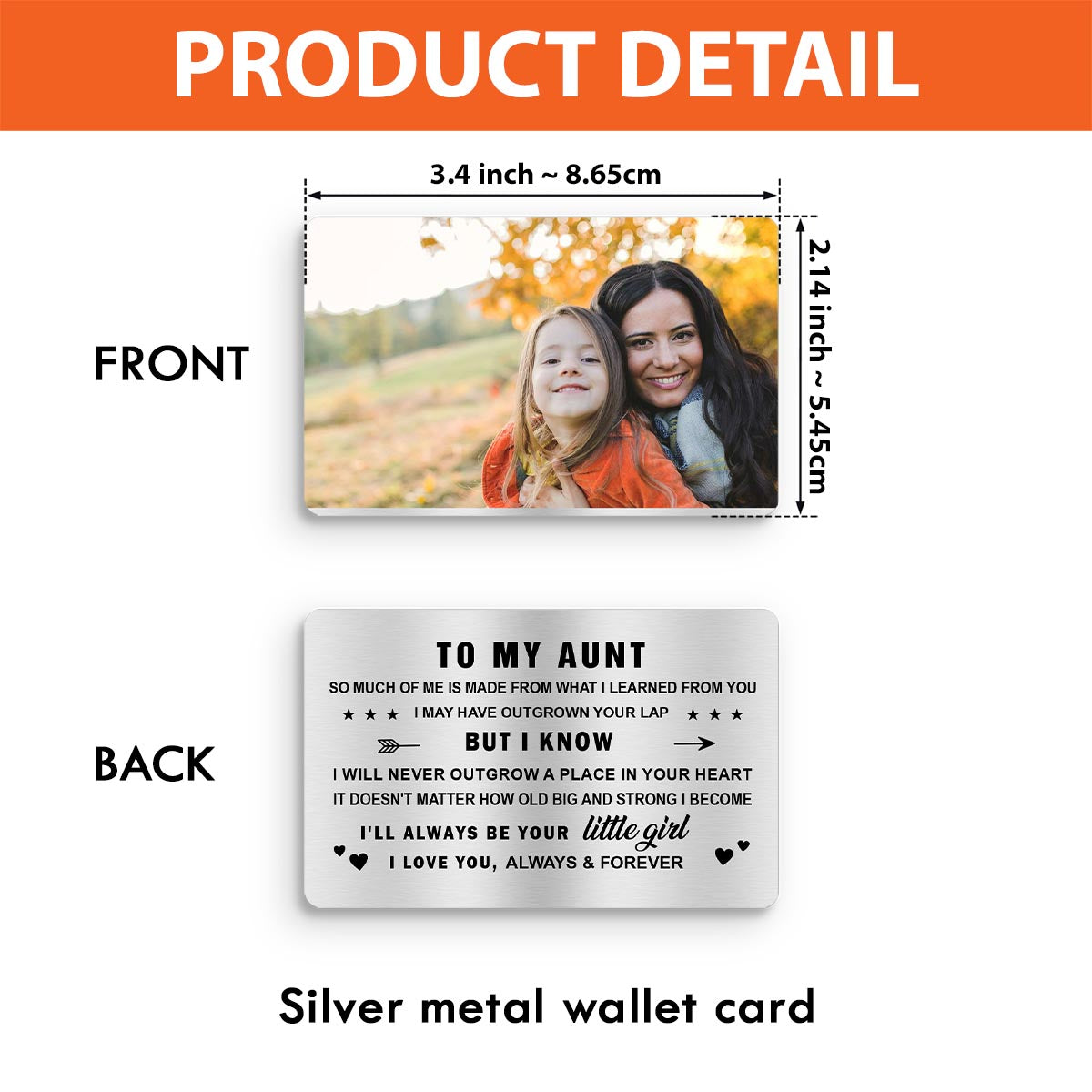 To My Dad - Gift for dad, grandma, grandpa, mom, uncle, aunt - Personalized Wallet Insert Card