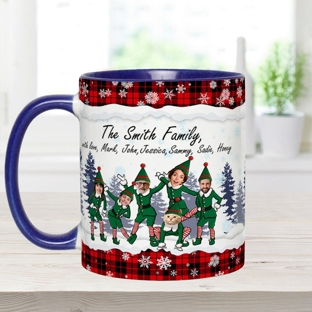 Merry Christmas - Personalized Family Accent Mug
