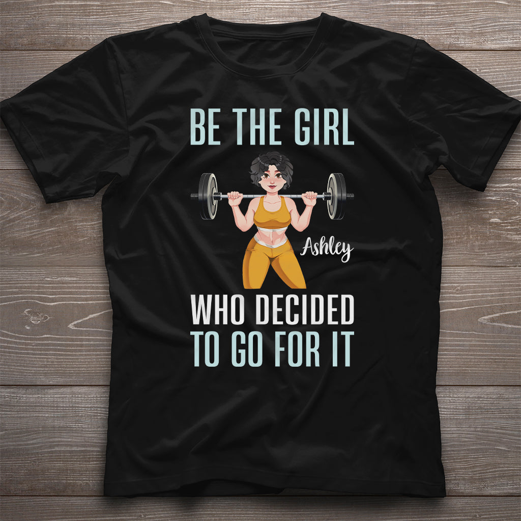 Sie hat sich dazu entschlossen, es zu wagen – personalisiertes Fitness-T-Shirt und Hoodie