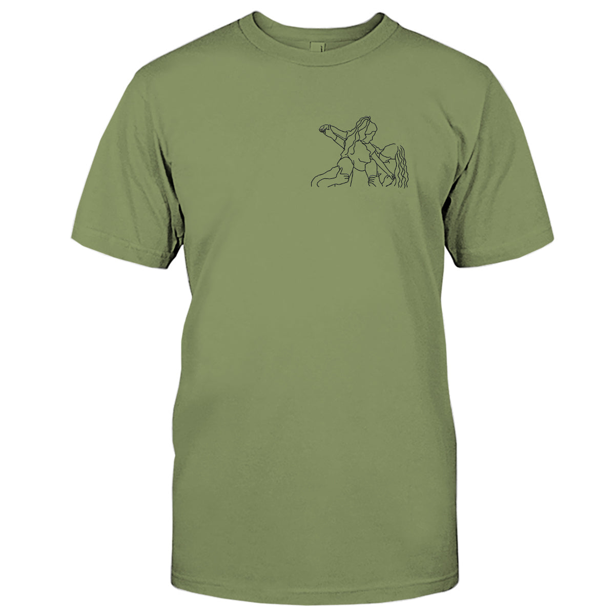 T-shirt brodé personnalisé pour toute la famille - Motifs au trait