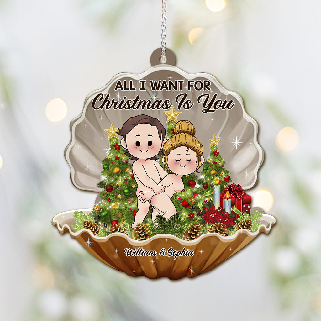 All I Want For Christmas Is You - Personalized Couple Ornament