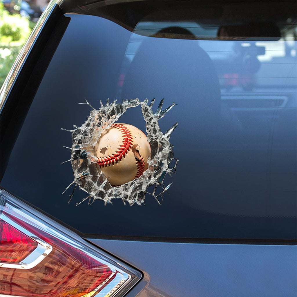 J'adore le baseball - Autocollant de baseball complet