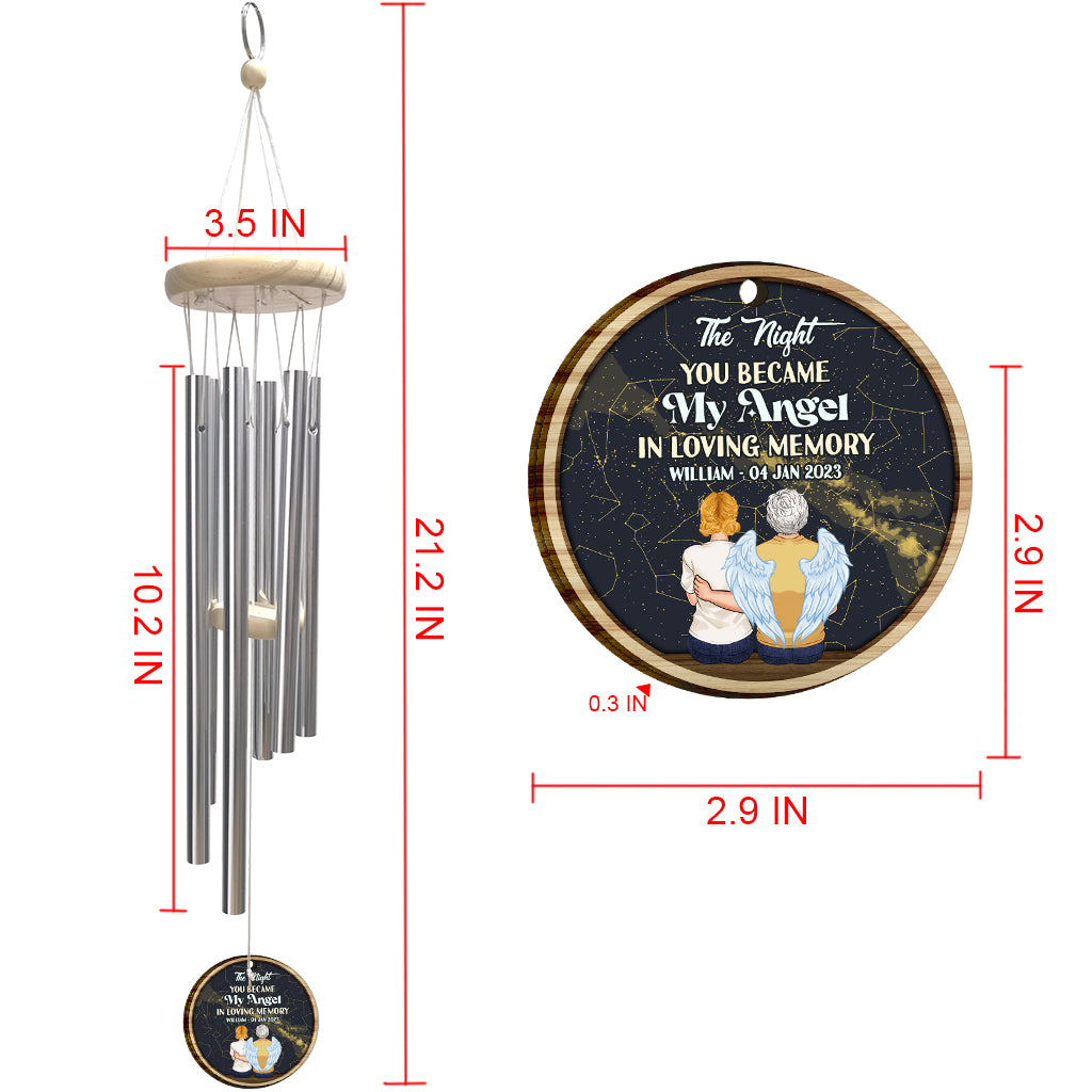 When I Look At The Stars - Personalized Memorial Wind Chime