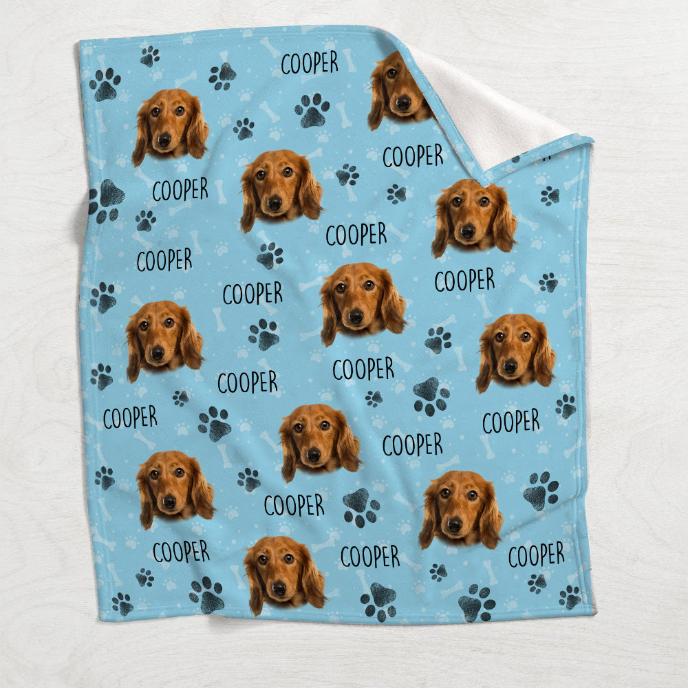 Buntes Muster – personalisierte Hundedecke