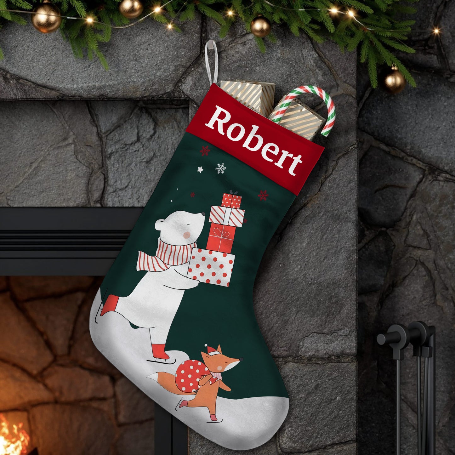 Joyeux Noël - Chaussettes de Noël personnalisées pour toute la famille
