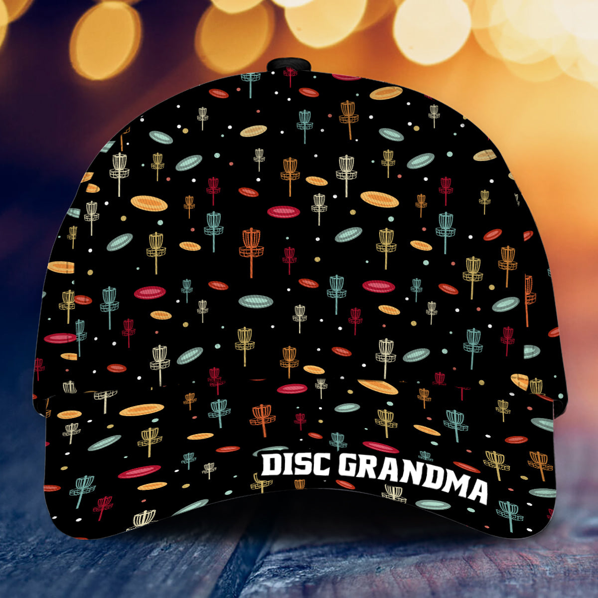Disc Daddy - Cadeau de disc golf pour papa, grand-père, maman, grand-mère - Casquette classique personnalisée