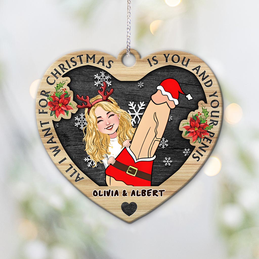 All I Want For Christmas Is You - Personalized Couple Ornament