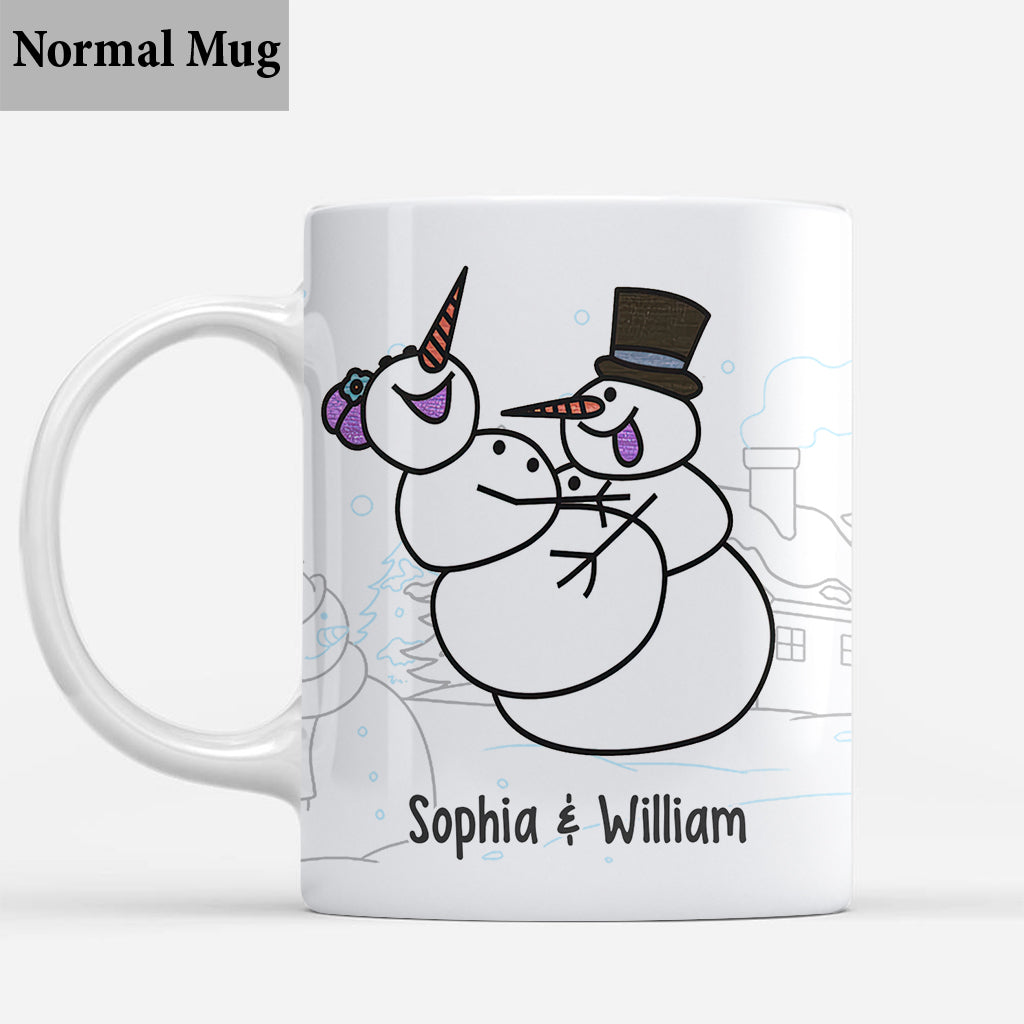 All I Want For Christmas - Personalized Couple Mug