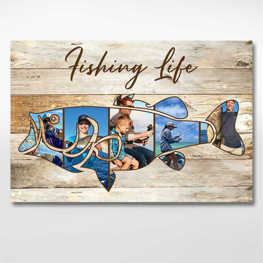 La vie de pêche - Affiche personnalisée
