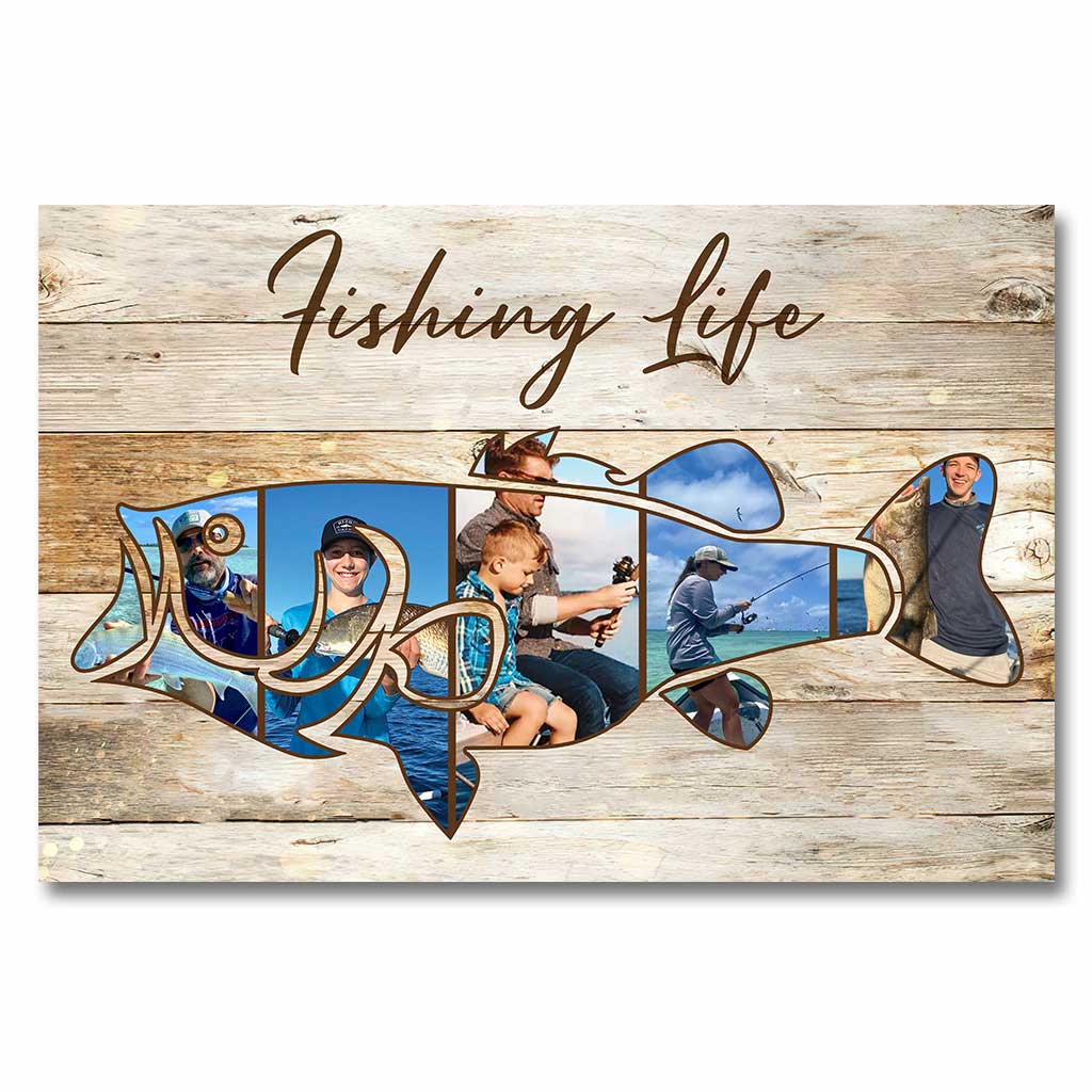 La vie de pêche - Affiche personnalisée