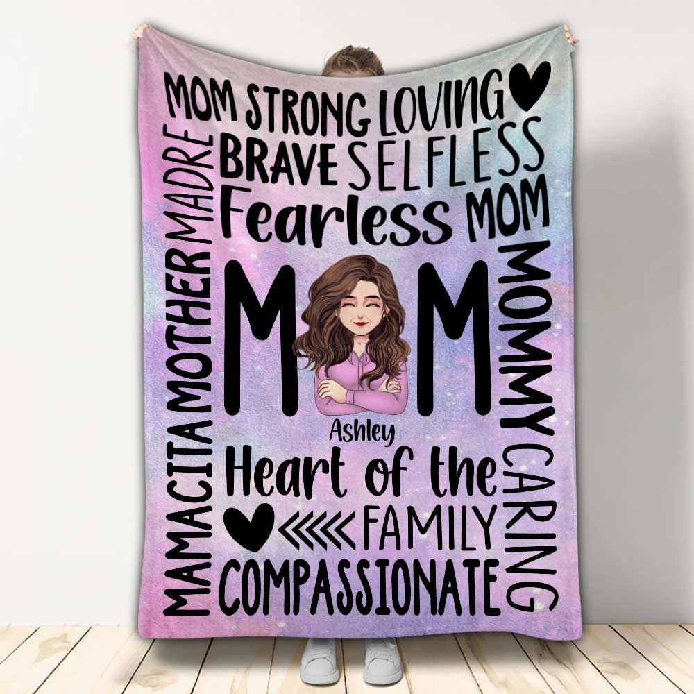 Mom - Personalized Mother's Day Mother Blanket