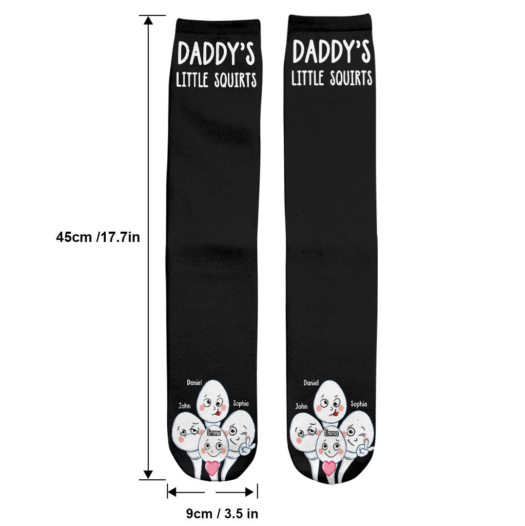 Dad's Little Squirts - Personalized Father Socks