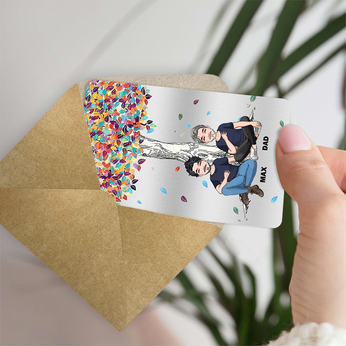 To My Dad - Gift for dad, grandma, grandpa, mom, uncle, aunt - Personalized Wallet Insert Card