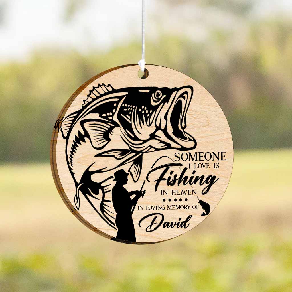 Someone I Love Is Fishing In Heaven - Personalized Wind Chime