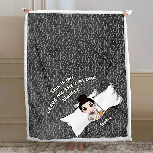 Das ist meine „Lass mich in Ruhe“-Strickdecke – personalisierte Decke