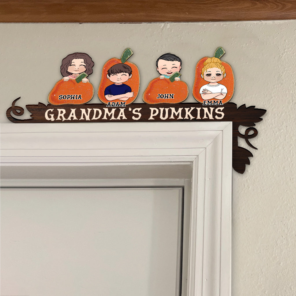 Grandma's Pumpkin - Personalized Grandma Door Frame Decoration