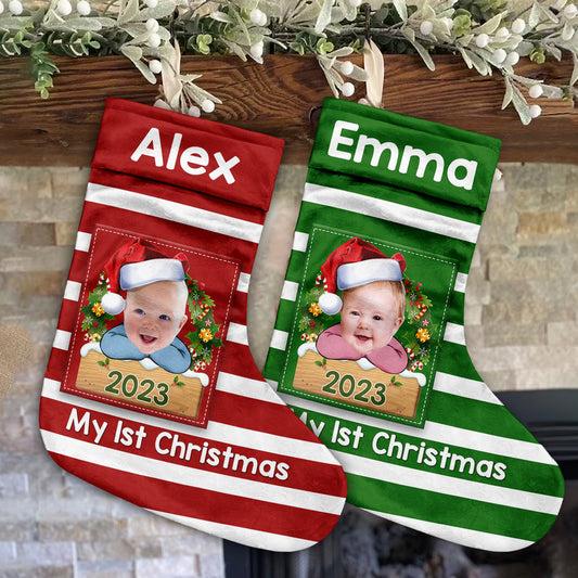 Mein erstes Weihnachten – personalisierte Weihnachtsstrümpfe für die Familie