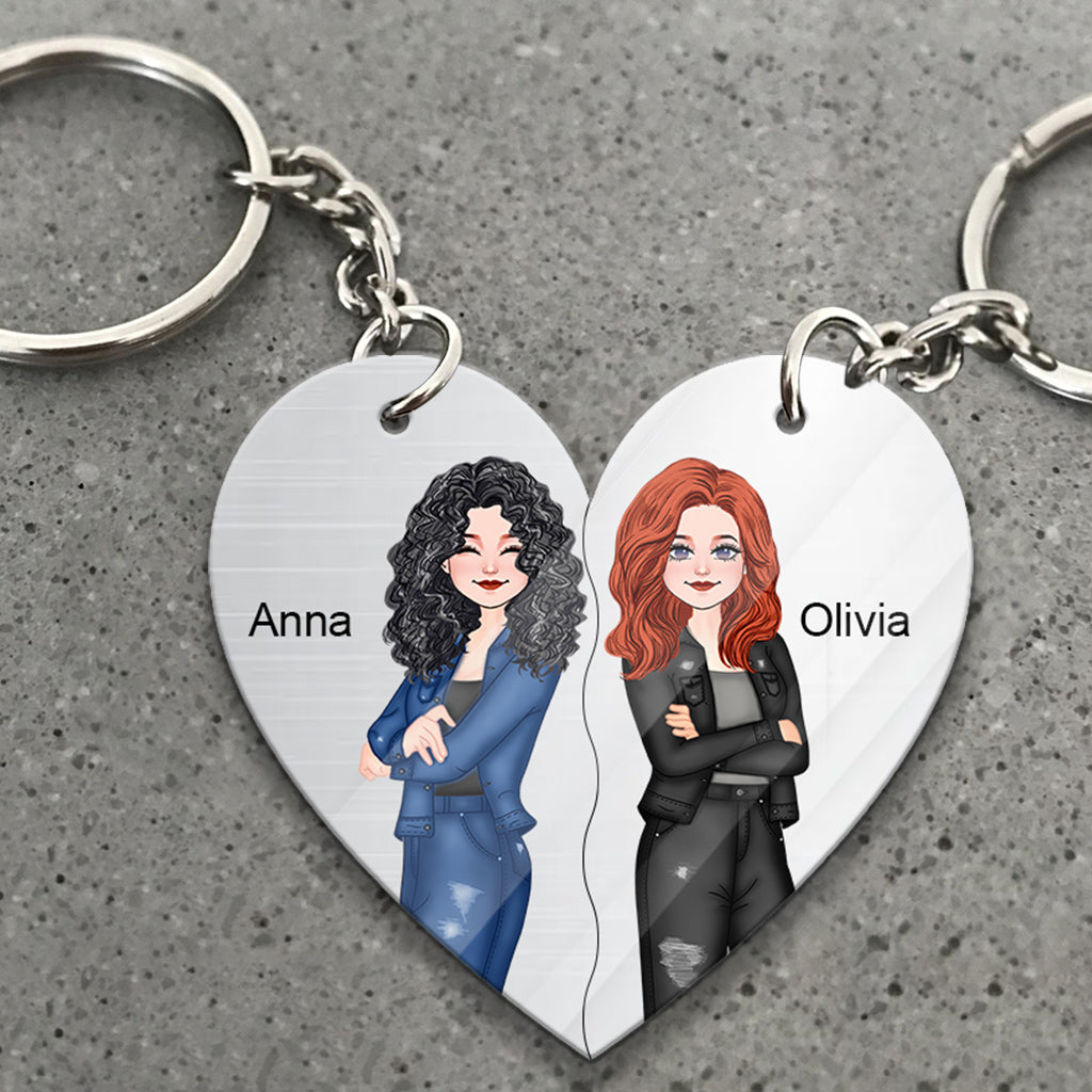 Porte-clés humoristique pour meilleurs amis - Cadeau pour une amie - Porte-clés personnalisé