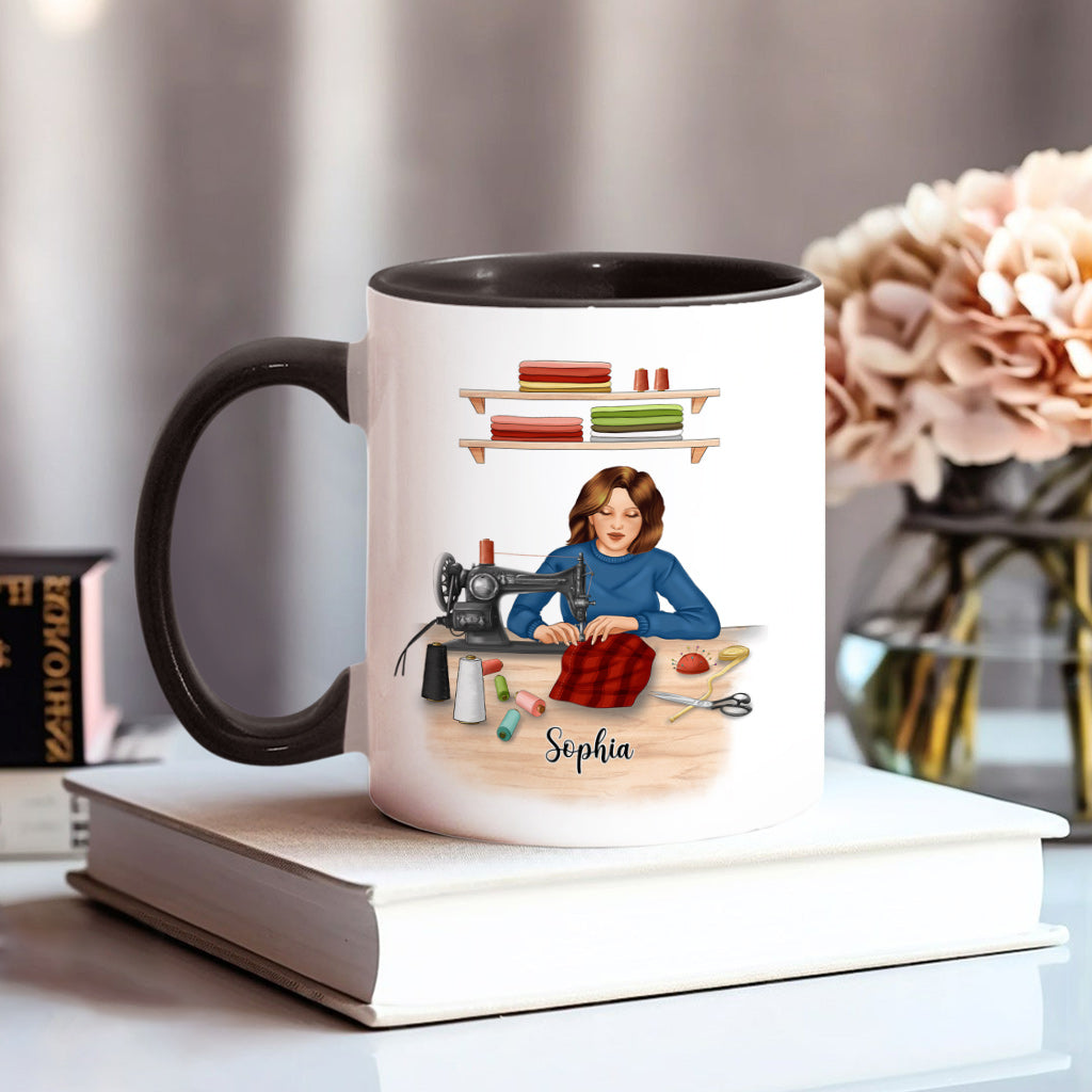 Mein Nähzimmer – Personalisierte Näh-Akzent-Tasse