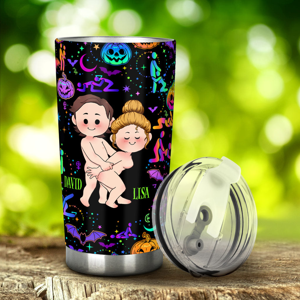 I Wanna Do Bad Things With You - Personalized Couple Tumbler